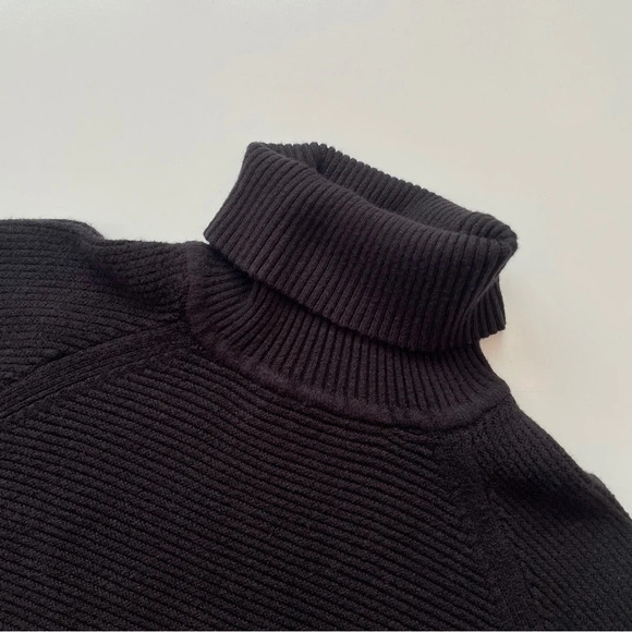 Simply Vera Vera Wang Women’s Side-Tie Ribbed Turtleneck Fall Winter Sweater - Picture 10 of 17